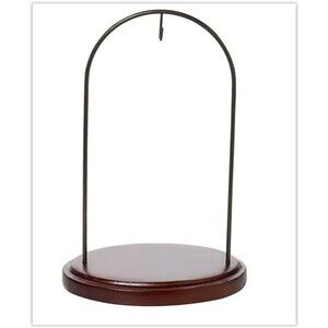 NIB Ne'Qwa Art LARGE Walnut finish Table Top hanging ORNAMENT STAND 7000005
